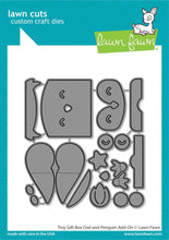 Load image into Gallery viewer, Lawn Fawn-tiny gift box owl and penguin add-on-Lawn Cuts-Dies - Design Creative Bling