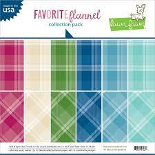 Lawn Fawn - favorite flannel Collection - 6 x 6 Petite Paper Pack - Design Creative Bling