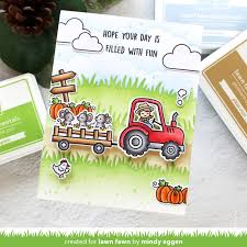 Lawn Fawn - Hay There, Hayrides! - clear stamp set - Design Creative Bling
