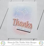 Lade das Bild in den Galerie-Viewer, The Rabbit Hole Designs - Thanks Scripty Stamp Set - Design Creative Bling