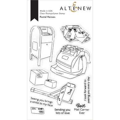 Altenew  - Postal Heroes Stamp Set - Design Creative Bling