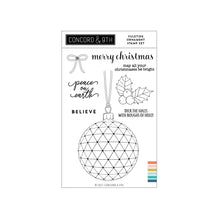 Cargar imagen en el visor de la galería, Concord & 9th - Clear stamp set - Yuletide Ornament - Design Creative Bling