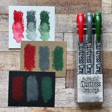 Load image into Gallery viewer, Ranger Ink - Tim Holtz - Distress Mica Crayons HOLIDAY PEARL SET 1 - Design Creative Bling