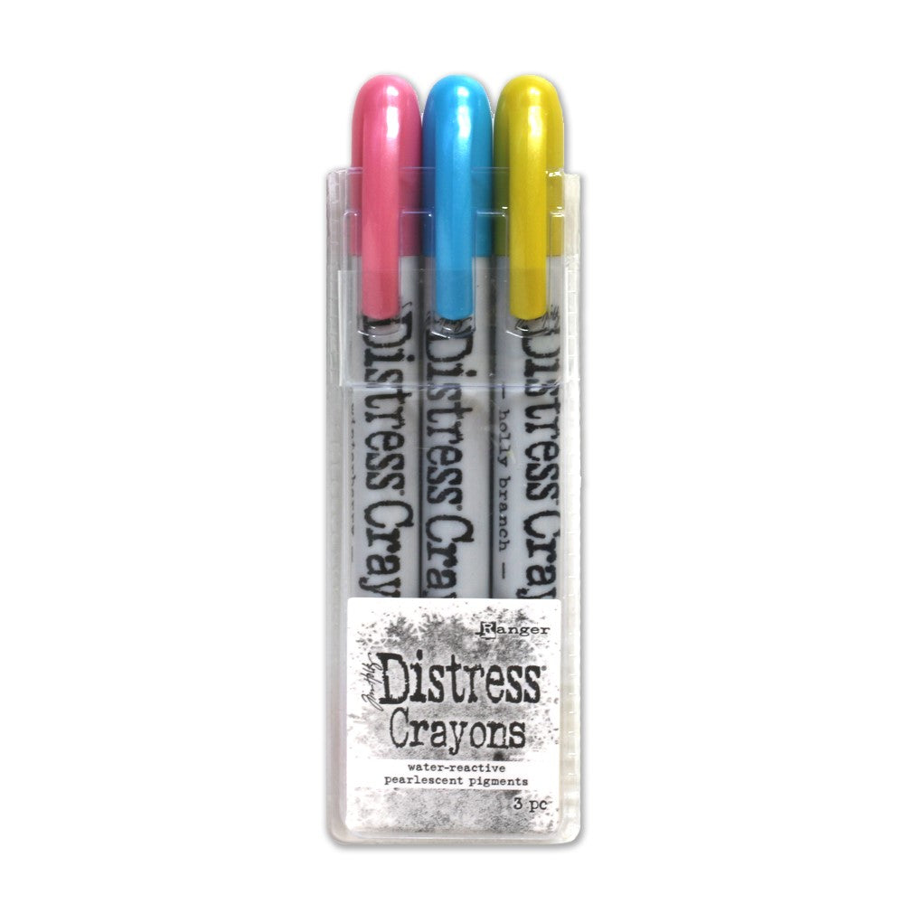 Ranger Ink - Tim Holtz - Distress Mica Crayons HOLIDAY PEARL SET 2 - Design Creative Bling