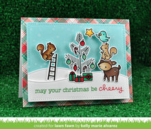 Load image into Gallery viewer, Lawn Fawn - Clear Acrylic Stamps - Cheery Christmas - Design Creative Bling