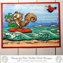 Load image into Gallery viewer, The Rabbit Hole Designs - Clarence Surfing Stamp Set - Design Creative Bling

