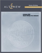 Load image into Gallery viewer, Altenew - Modern Birthday Faux Letterpress Debossing Folder - Design Creative Bling