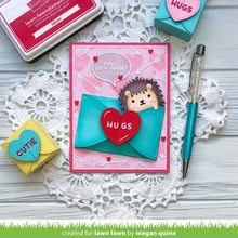 Load image into Gallery viewer, Lawn Fawn - Valentines - Lawn Cuts - Dies - Gift Card Heart Envelope - Design Creative Bling