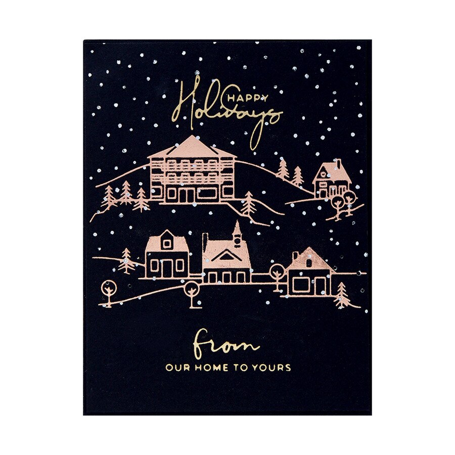 Spellbinders Glimmer - Set Di Piastre A Caldo E Fustelle Con Sentimenti Di Yana Smakula, 5 Pezzi Per Lamine E Die-Cut - 3