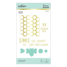 Load image into Gallery viewer, Spellbinders-Just Bee-cause Glimmer Hot Foil Plate & Die Set Sweet Cardlets by Becca Feeken - Design Creative Bling