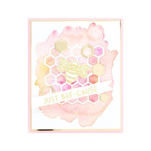 Load image into Gallery viewer, Spellbinders-Just Bee-cause Glimmer Hot Foil Plate & Die Set Sweet Cardlets by Becca Feeken - Design Creative Bling