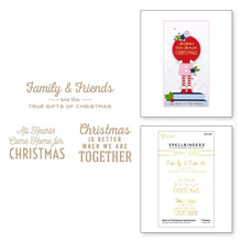 Load image into Gallery viewer, Spellbinders-Gifts of Christmas Sentiments Glimmer Hot Foil Plate from the Be Merry Collection-Hot foil plate - Design Creative Bling