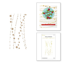 Cargar imagen en el visor de la galería, Spellbinders-String Lights Background Glimmer Hot Foil Plate from the Tis the Season Collection-Hot foil plate - Design Creative Bling