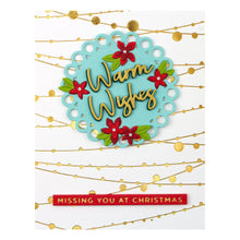 Cargar imagen en el visor de la galería, Spellbinders-String Lights Background Glimmer Hot Foil Plate from the Tis the Season Collection-Hot foil plate - Design Creative Bling