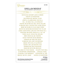 Carica l'immagine nel visualizzatore di Gallery, Spellbinders-Mini Christmas Sentiment Strips Glimmer Hot Foil & Die Set from the Tis the Season Collection-Die Set - Design Creative Bling