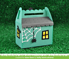 Load image into Gallery viewer, Lawn Fawn - Halloween - Lawn Cuts - Dies - Scalloped Treat Box Haunted House Add-On - Design Creative Bling