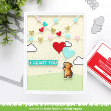 Load image into Gallery viewer, Lawn Fawn - heart garland backdrop: portrait - lawn cuts - Design Creative Bling
