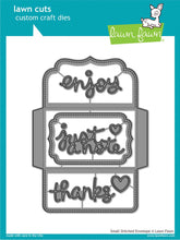 Load image into Gallery viewer, Lawn Fawn - Christmas - Lawn Cuts - Dies - Small Stitched Envelope - Design Creative Bling