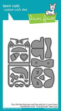 Load image into Gallery viewer, Lawn Fawn -Lawn Cuts - Dies - tiny gift box Raccoon and fox add-on - Design Creative Bling