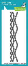 Carica l'immagine nel visualizzatore di Gallery, Lawn Fawn - Lawn Cuts - Dies - Stitched Simple Wavy Borders - Design Creative Bling