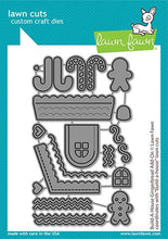 Load image into Gallery viewer, Lawn Fawn-Lawn Cuts-Dies-Build-A-House Gingerbread Add-on - Design Creative Bling