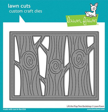 Lawn Fawn-Lawn Cuts-Dies-Lift The Flap Tree Backdrop Die - Design Creative Bling