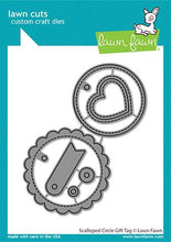 Load image into Gallery viewer, Lawn Fawn-Lawn Cuts-Dies-Scalloped Circle Gift Tag - Design Creative Bling
