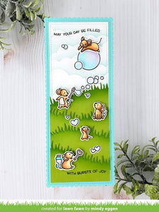 Lawn Fawn - Clear Photopolymer Stamps - Bubbles of Joy - Design Creative Bling