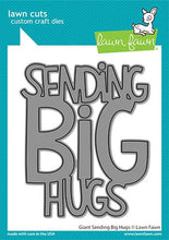 Carica l'immagine nel visualizzatore di Gallery, Lawn Fawn-Lawn Cuts-Dies-Giant Sending Big Hugs - Design Creative Bling