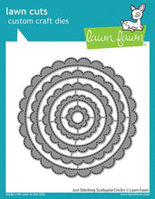 Load image into Gallery viewer, Lawn Fawn-Lawn Cuts-Dies-Just Stitching Scalloped Circles - Design Creative Bling
