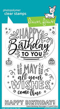 Load image into Gallery viewer, Lawn Fawn - Giant Birthday Messages - clear stamp set - Design Creative Bling