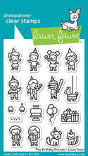 Load image into Gallery viewer, Lawn Fawn - Tiny Birthday Friends - clear stamp set - Design Creative Bling