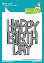 Cargar imagen en el visor de la galería, Lawn Fawn - Giant Happy Birthday - lawn cuts - Design Creative Bling
