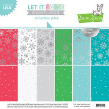 Lade das Bild in den Galerie-Viewer, Lawn fawn - Let It Shine Snowflakes collection pack - 12x12 - Design Creative Bling