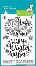 Load image into Gallery viewer, Lawn Fawn - Giant Holiday Messages - clear stamp set - Design Creative Bling