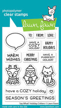 Lade das Bild in den Galerie-Viewer, Lawn Fawn - Clear Photopolymer Stamps - say what? holiday critters - Design Creative Bling