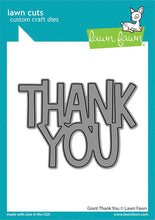 Carica l'immagine nel visualizzatore di Gallery, Lawn Fawn - Giant Thank You - lawn cuts - Design Creative Bling