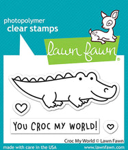 Load image into Gallery viewer, Lawn Fawn - Clear Photopolymer Stamps - croc my world - Design Creative Bling