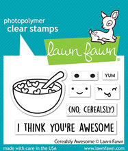 Cargar imagen en el visor de la galería, Lawn Fawn - Clear Photopolymer Stamps - cerealsly awesome - Design Creative Bling