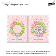 Cargar imagen en el visor de la galería, Lawn Fawn - Clear photopolymer Stamps - Magic Spring messages - Design Creative Bling