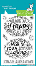 Cargar imagen en el visor de la galería, Lawn Fawn - Clear photopolymer Stamps - Giant Easter Messages - Design Creative Bling