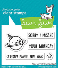 Load image into Gallery viewer, Lawn Fawn - Clear photopolymer Stamps - Year Eleven - Design Creative Bling
