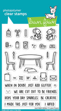 Load image into Gallery viewer, Lawn Fawn - just add glitter - clear stamp set - Design Creative Bling