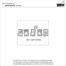Load image into Gallery viewer, Lawn Fawn - pool party - clear stamp set - Design Creative Bling