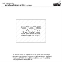 Load image into Gallery viewer, Lawn Fawn - simply celebrate critters - clear stamp set - Design Creative Bling