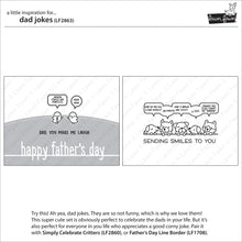 Lade das Bild in den Galerie-Viewer, Lawn Fawn - dad jokes - clear stamp set - Design Creative Bling