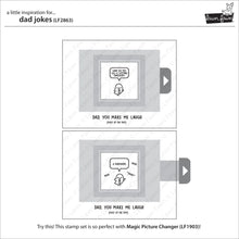 Lade das Bild in den Galerie-Viewer, Lawn Fawn - dad jokes - clear stamp set - Design Creative Bling
