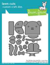 Lade das Bild in den Galerie-Viewer, Lawn Fawn - tiny gift box dog add-on - lawn cuts - Design Creative Bling