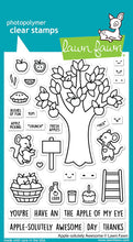 Load image into Gallery viewer, Lawn Fawn - apple-solutely awesome - clear stamp set - Design Creative Bling