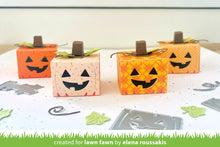 Load image into Gallery viewer, Lawn Fawn - tiny gift box jack-o'-lantern add-on - lawn cuts - Design Creative Bling